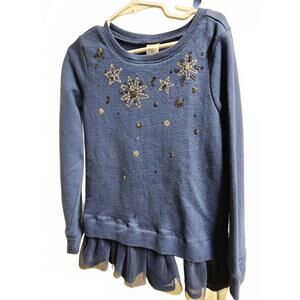 OshKosh Blue Snowflake Sweater Sz 7
